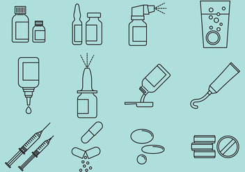 Types Of Medicine - vector #384677 gratis